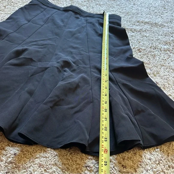 Orsay Skirt Womens Black Fluted Hem Flare Flutter Fit Flare Size Large - Picture 2 of 5